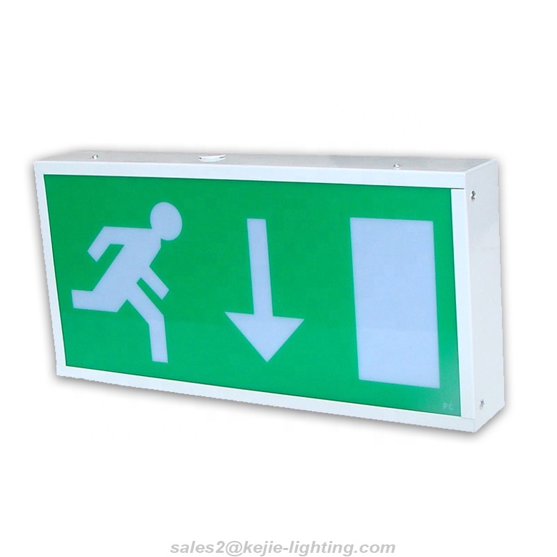 Kejie double sides emergency escape luminaires with exit sign legend