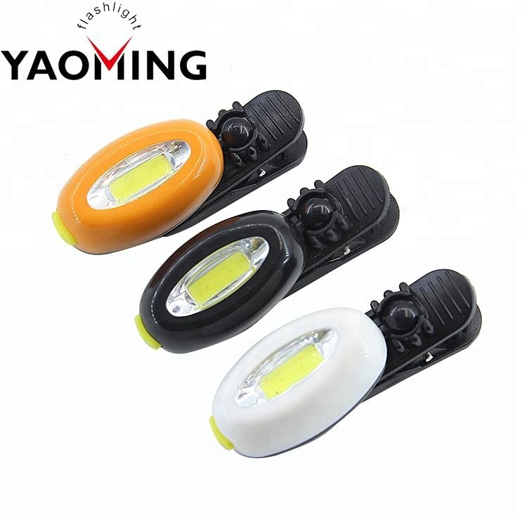 Hat Clip Led COB Light Lamp Flashlight Hands-Free For Bike Bicycle Headlamp Headlight