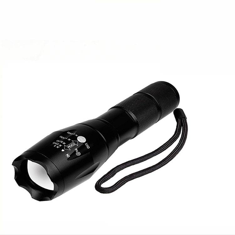 Tactical LED Rechargeable Flashlight Kit XML-T6 1000 Lumen Adjustable Focus Zoom Torch Light with 5 Modes