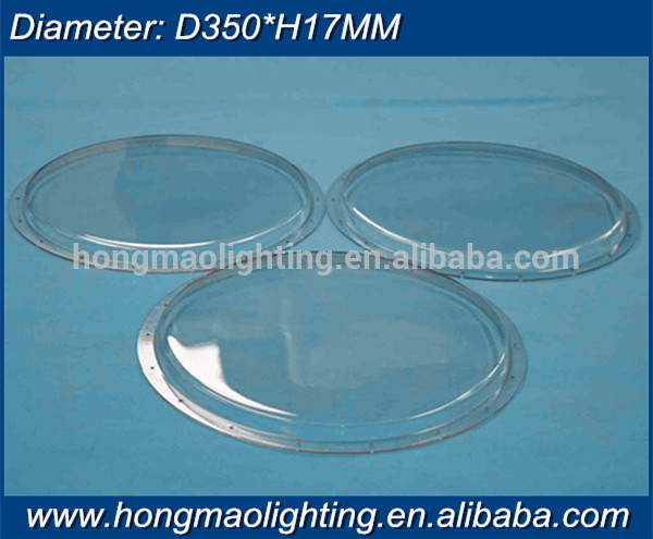 wholesale 350 mm flat lens light covers transparent highbay light cover