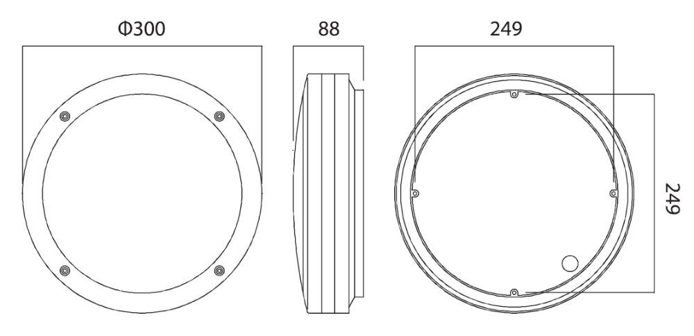 surface mounted led thin spot ceiling lights