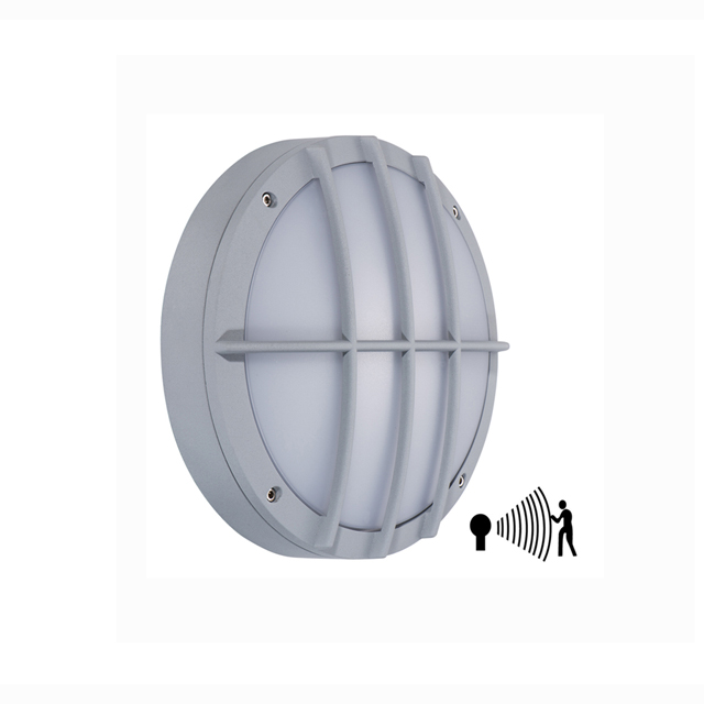 10W IP54 bulkhead fitting round bulkhead light with safety grid wall light for corridor(PS-BL-LEDS003M)