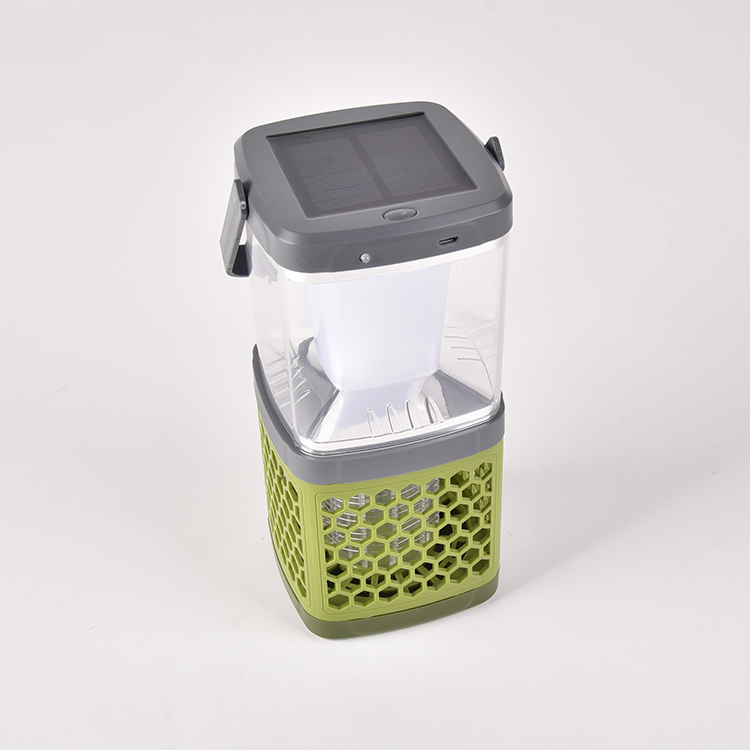 Portable Outdoor Lantern Lighting Mosquito Killer Lamp USB Rechargeable Solar Camping Light With 18650 Lithium Battery