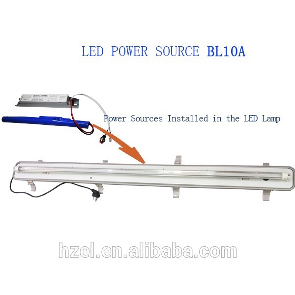 Emergency Power Battery Pack/Conversion Kit For LED Lighting Tube