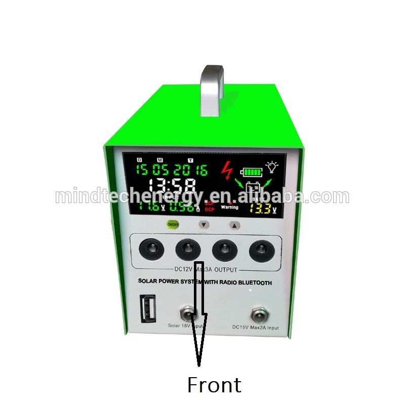 Power supply home solar electricity generation system with USB port