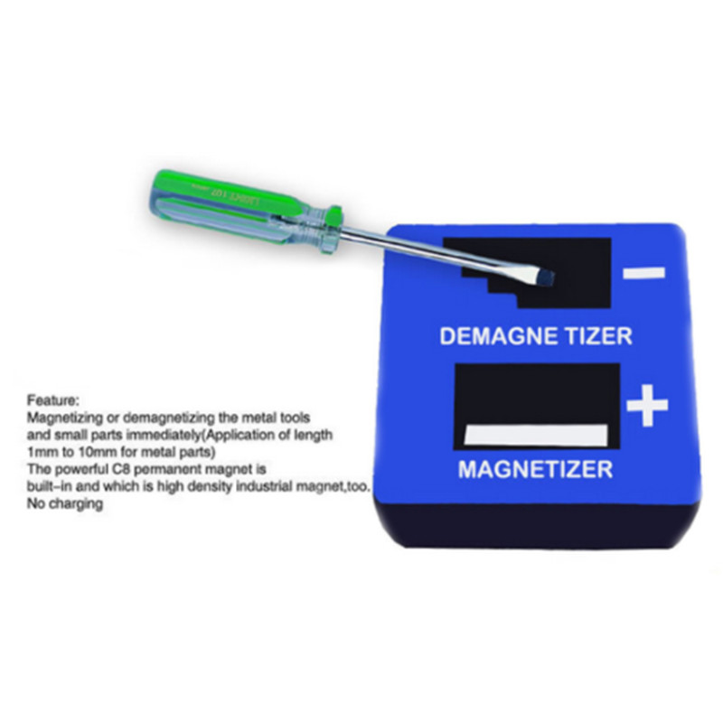 New Manual Portable Screwdriver Bits Tips Magnetizer Demagnetizer