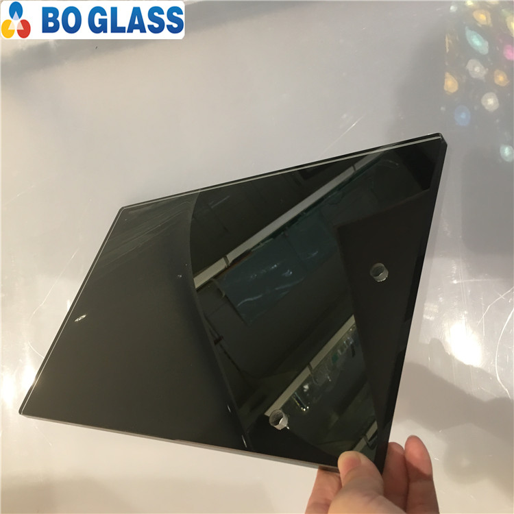 black silkscreen tempered glass