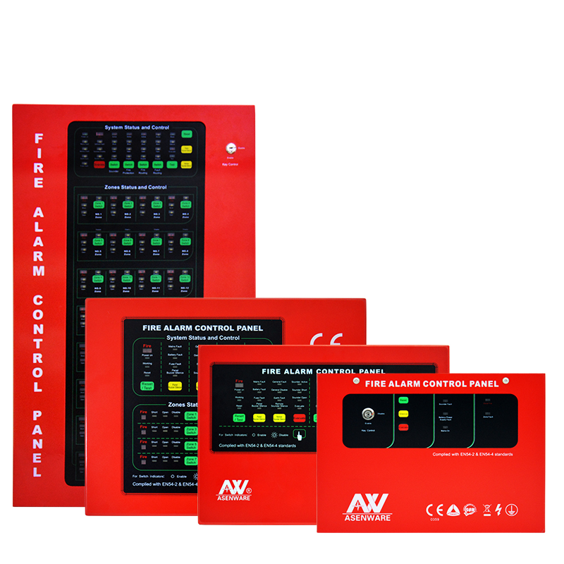 8 zone Wire fire alarm control panel with sound output