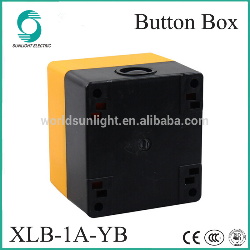 IP65 XLB-1A-YB 1 hole yellow plastic waterproof push button control switch box