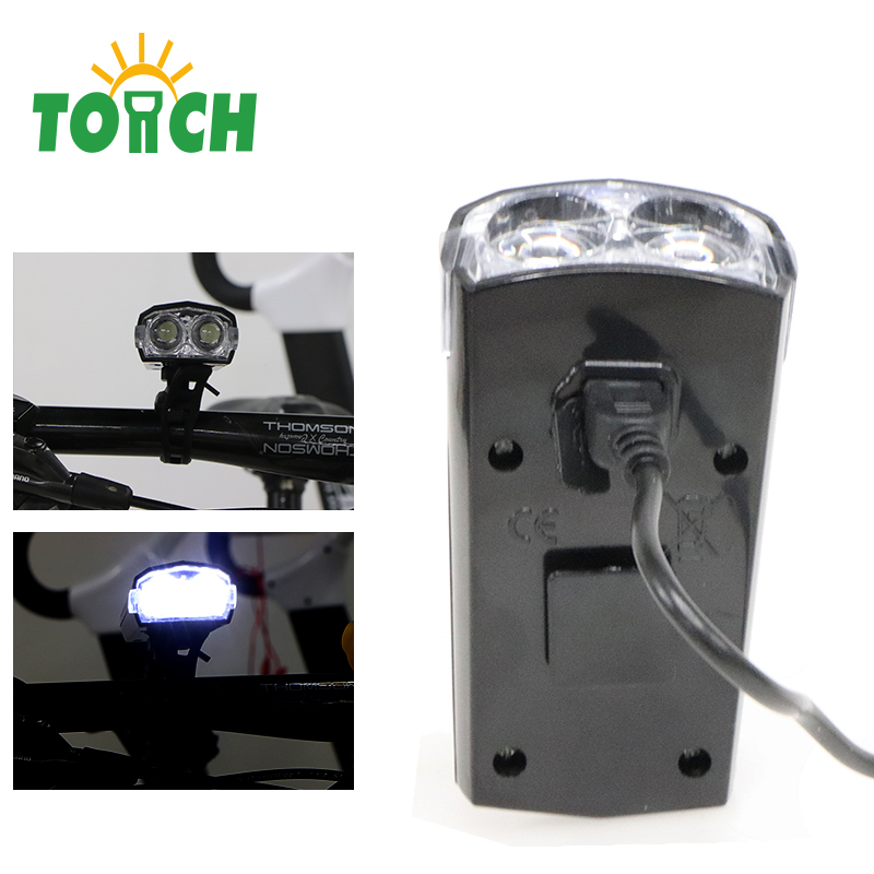 Strong Normal Flash Bike Light USB Charge Built-in Bicycle Head Light LED