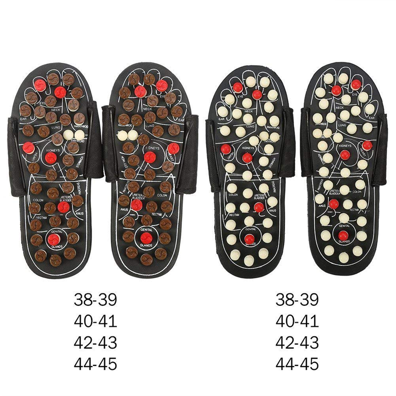 New Foot Massage Slippers Acupuncture Therapy Massage Shoes For Foot Appoint Activating Reflexology Feet Sandal