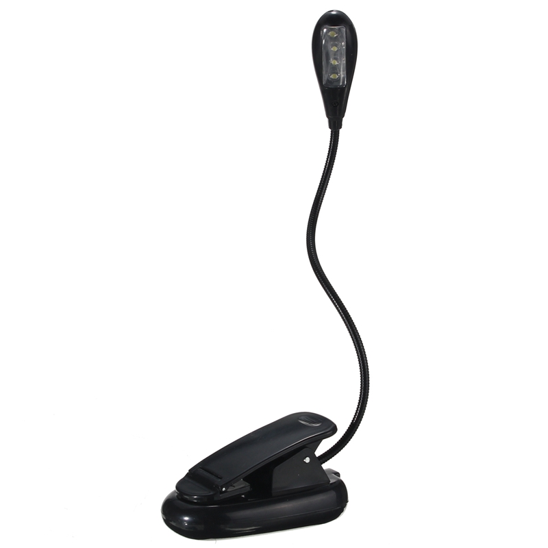 LED Desk Lamp Table Reading Lamp Flexional Stand Clip 2 LEDs Lamp Luminaria Fashion Novelty Gift for Student