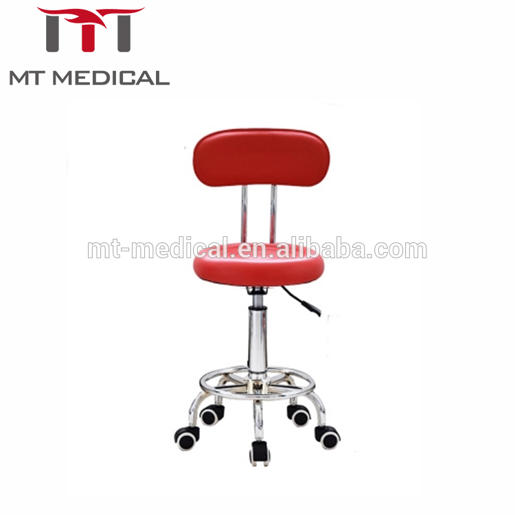 Medical Swivel Lift Chair Stool With Backrest