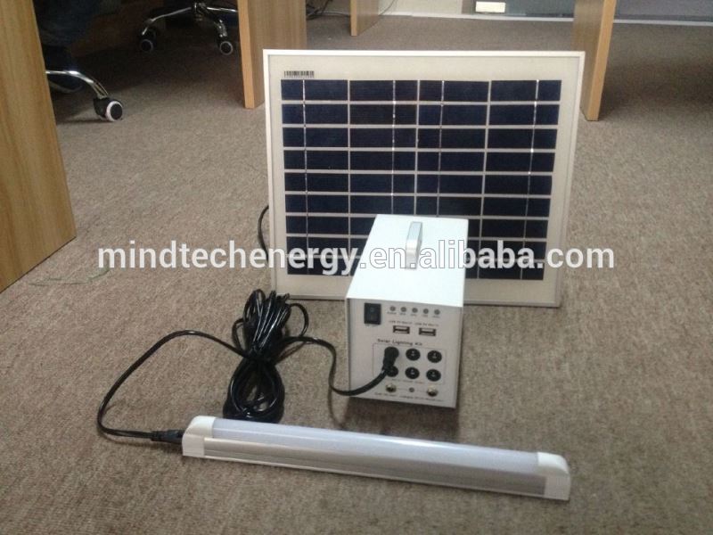 20W lead acid battery backup DC power mini solar generator system