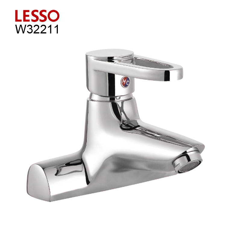 LESSO W32211 traditional chromed brass wall mounted Basin Faucet