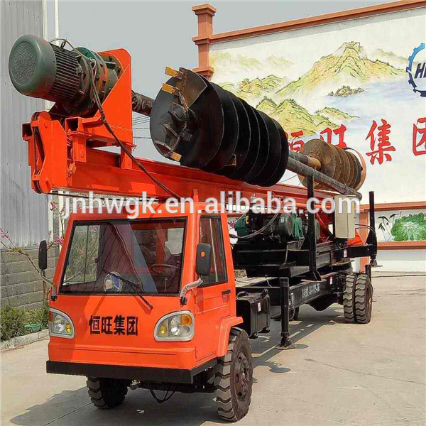 High torque Truck Type Rotary Drilling Rig/post hole digger auger drill For sale