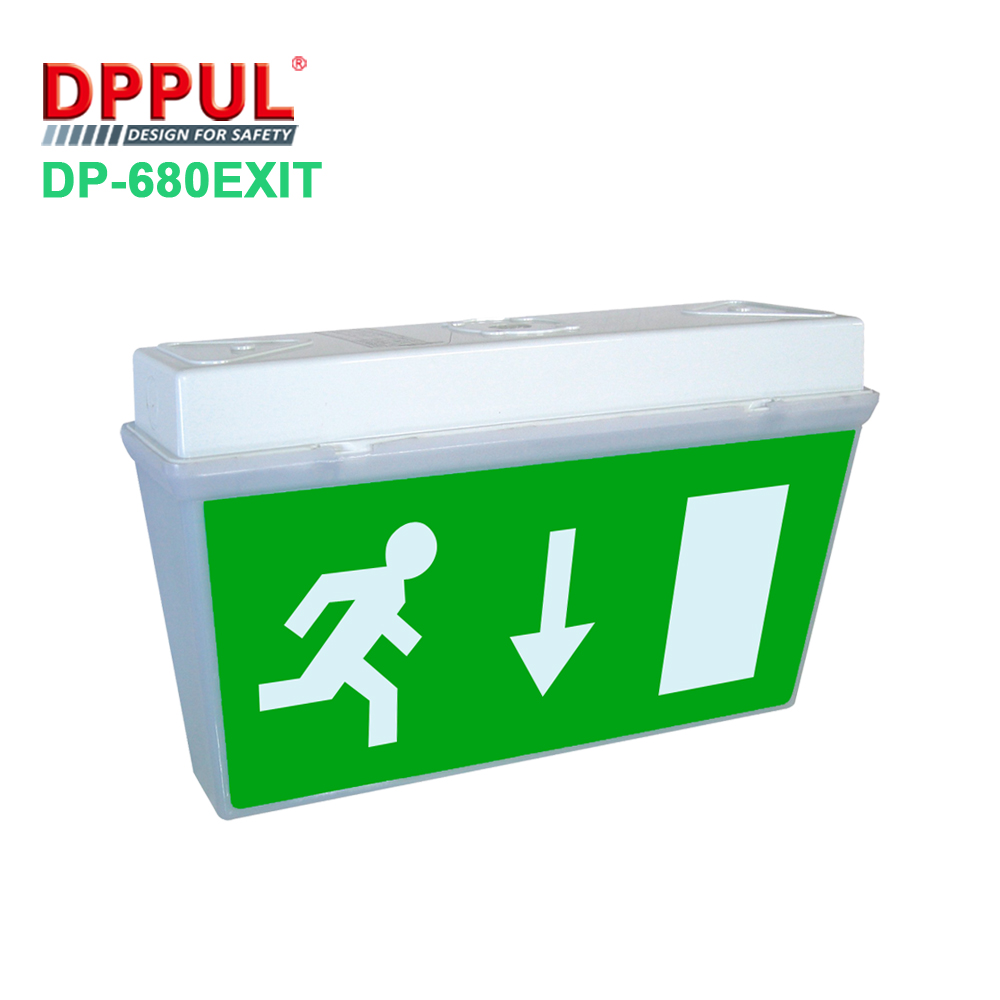 2019 Newest Rechargeable Emergency Exit sign LampDP680Exit