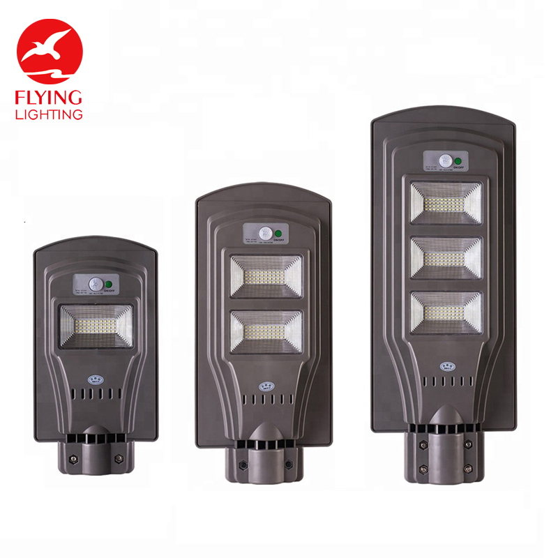 Flyinglighting bridgelux chips outdoor garden 20w 40w 60w all in one led solar street light