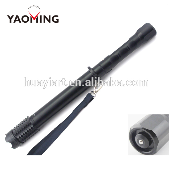 Security Equipment Zoomable Baton Led Flashlight