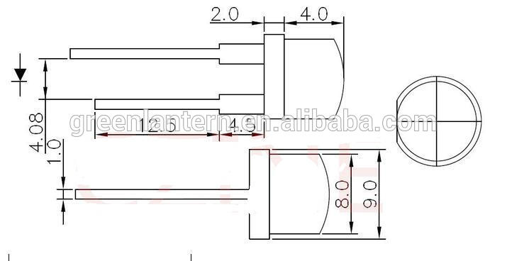 8mm 0.5W Straw Hat White LED Light Emitting Diode light emitting diodes for sale