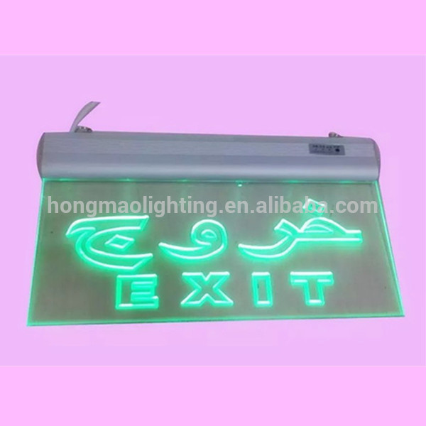 90 mintes led acrylic right arrow running man self luminous exit signs