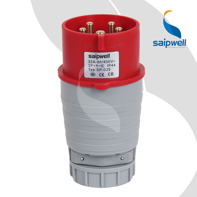 Saipwell / Saip IEC standard IP44 16A 32A 63A 125A industrial power socket plug