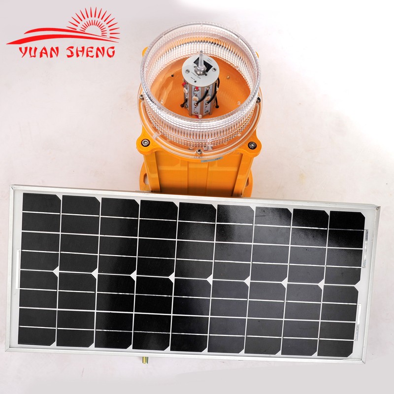 Solar crane warning light/solar crane obstruction light