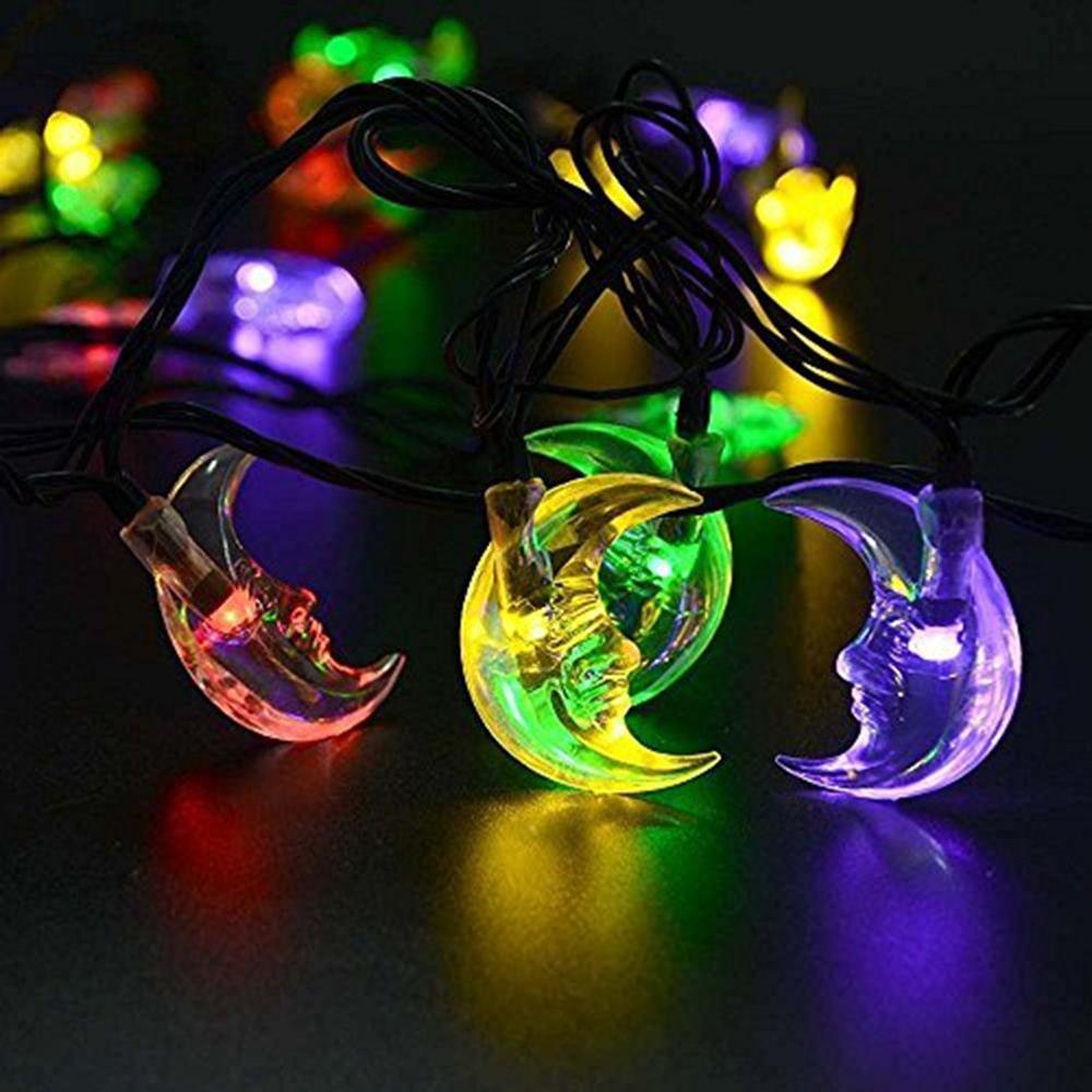 Solar string lights Moon decorative solar lights string box solar battery string led light