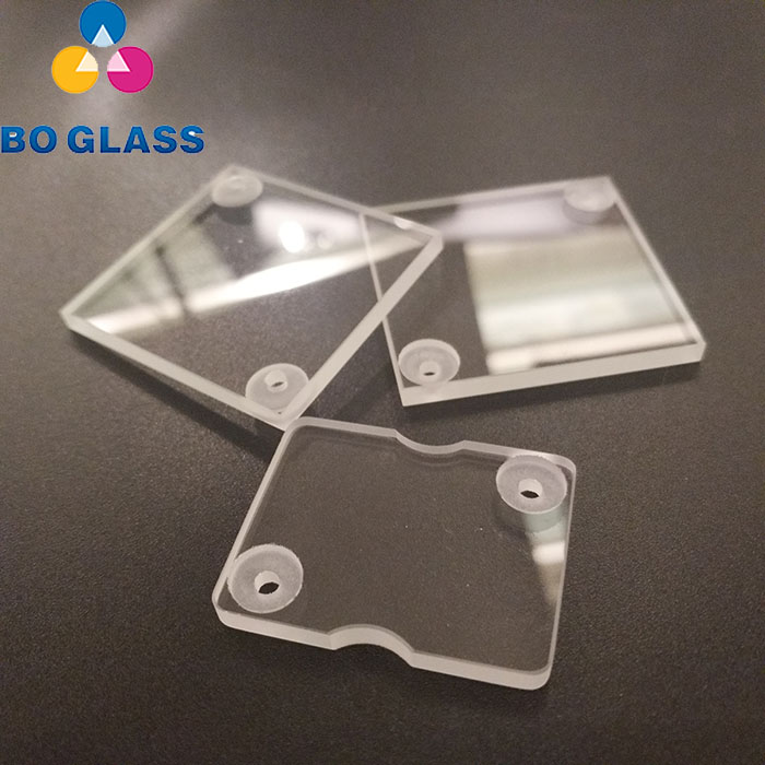 High Quality Stepped Hole Tempered Clear Low Iron Glass Price