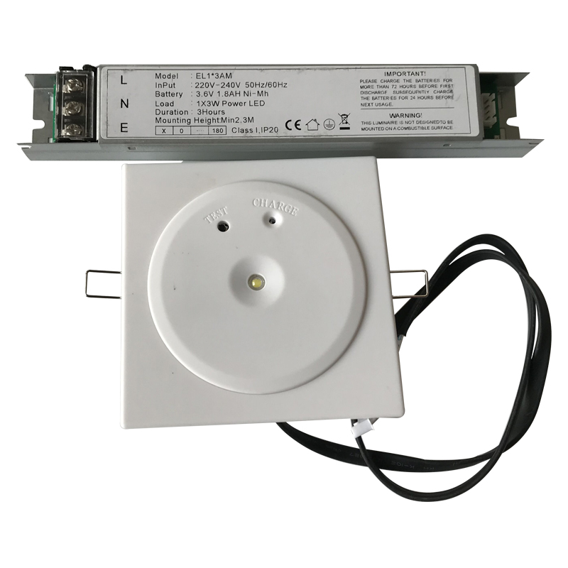 Battery Powered Rechargeable LED Emergency Downlight