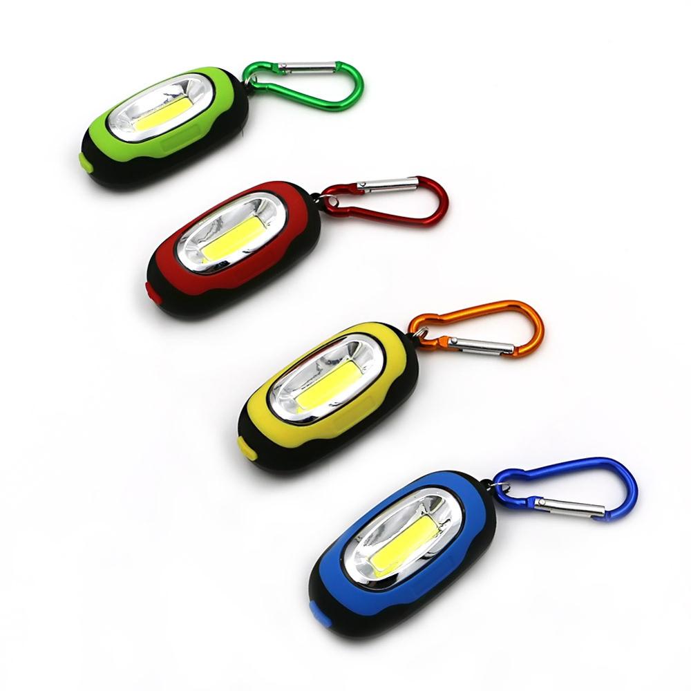 Mini flashlight LED Camping Keyring Flashlight, Portable cob led mini torch with keychain