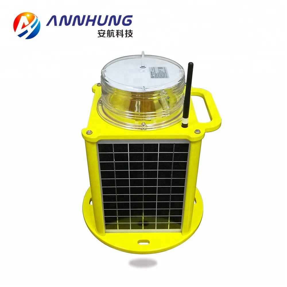 Solar Airfield Light, LED Airport TLOF Lighting Mono Crystalline Silicon Solar Panel Wireless Remote Control Optional Function