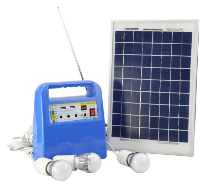 10W Solar System Kit 12Ah battery 3W LED Home Lighting Mini Solar Lighting System