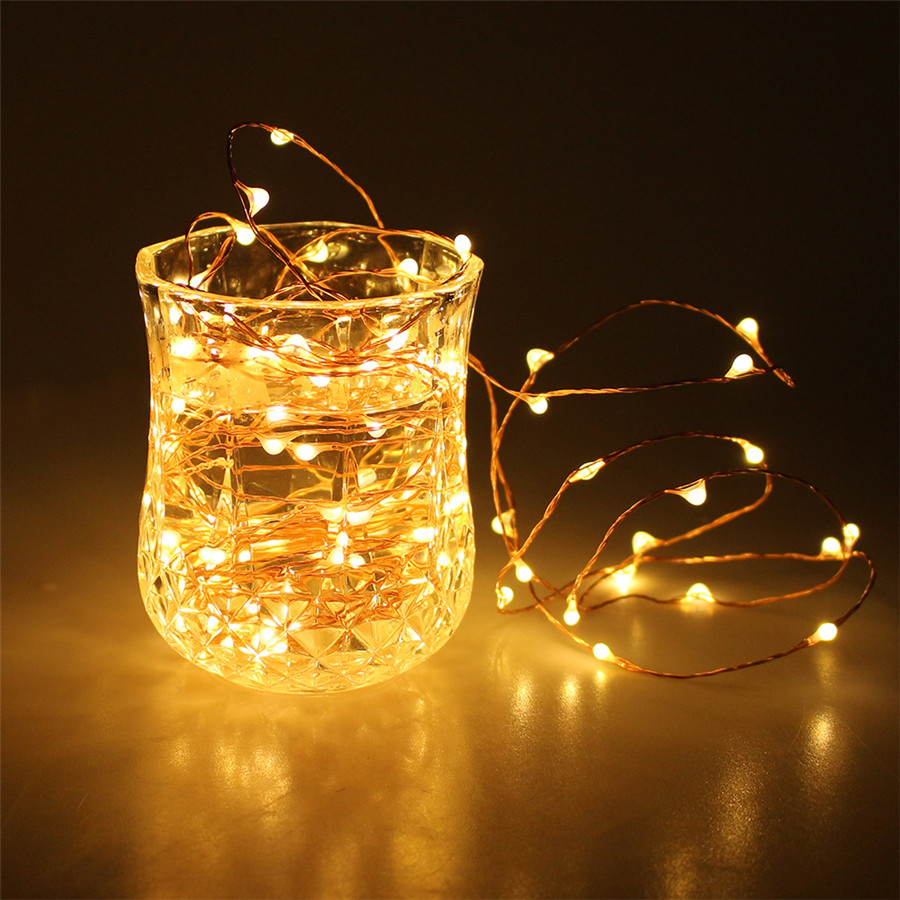 Factory Direct Sales battery led par light battery led light strip led copper wire string lights