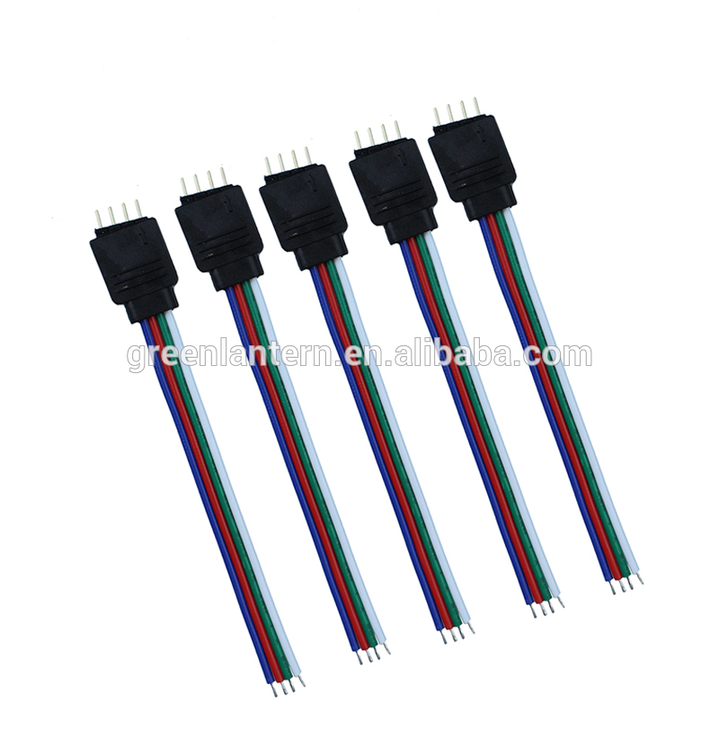 RGB 4pin male connector for RGB led strip