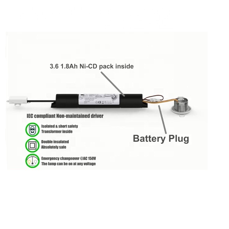 CooperLite ZL-6033 1W non-maintained emergency ceiling down lighting