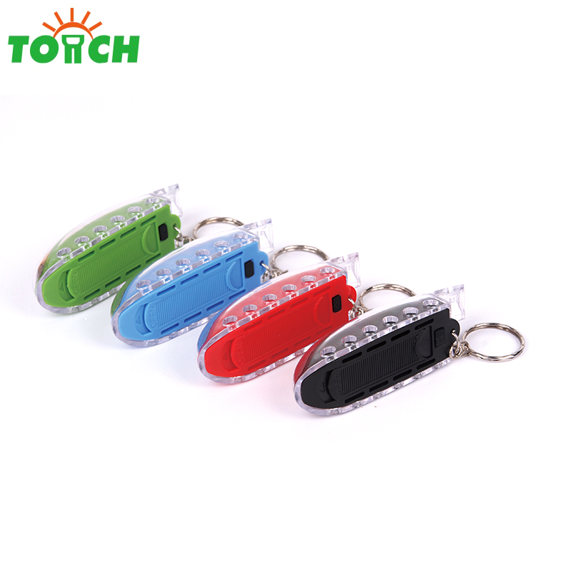 new whistle led key chain flashlight COB led key chain light for emergency lighting