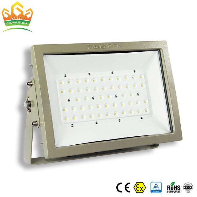 ex proof intrinsically safe drop led flood lighting in hazardous location