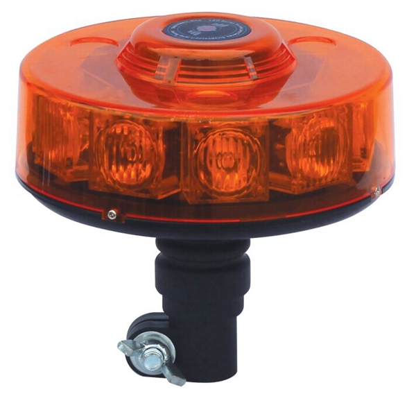 Flexible Din pole Round beacon Amber Led Strobe 12v car led lights