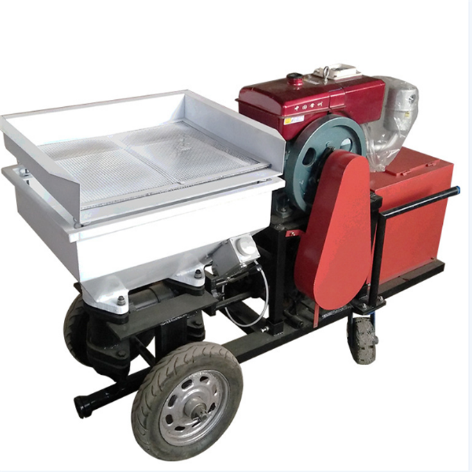 Best selling Diesel Cement Mortar Spray Plastering Machine