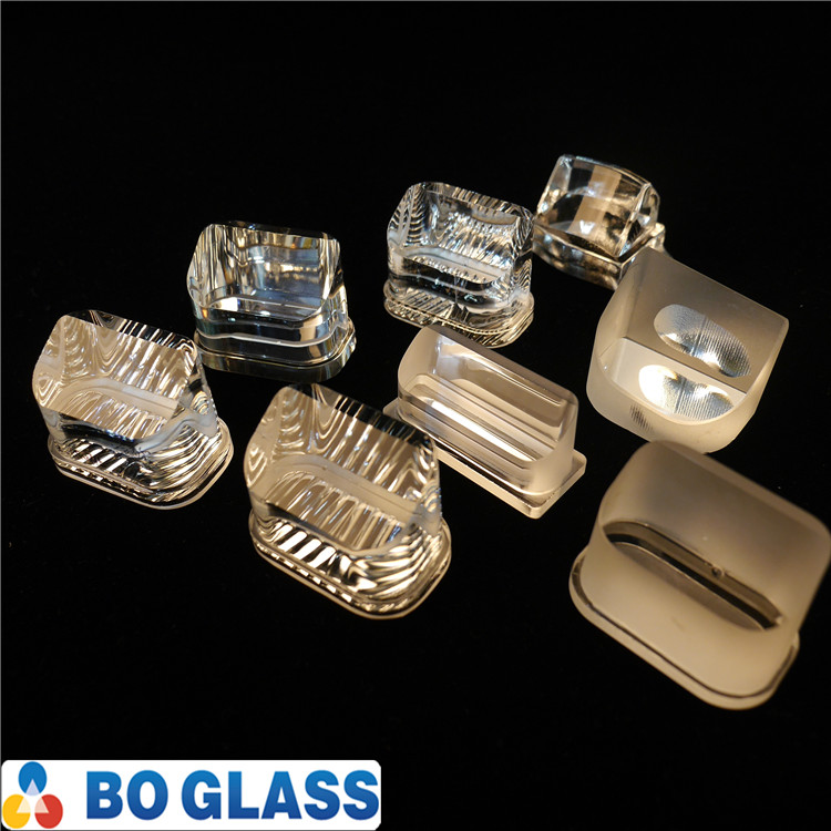 Factory price pressed led borosilicate glass lens