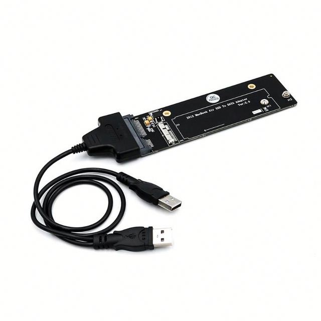 18+8 Pin SSD to SATA 2.5 USB Adapter Card for Macbook Air and Pro Retina 2012 with USB 2.0 Cable SATA Adapter Converter Card