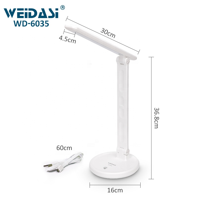 chinese foldable led light rechargeable study table lamp for reading