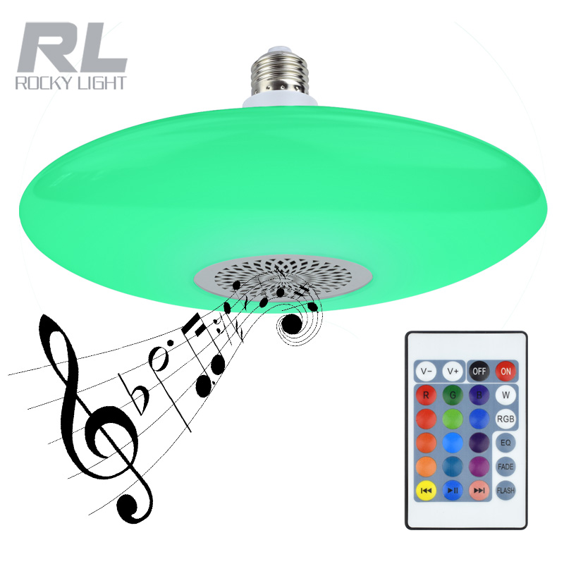 New design UFO bulb remote control RGB LED light music bulb E27/hook