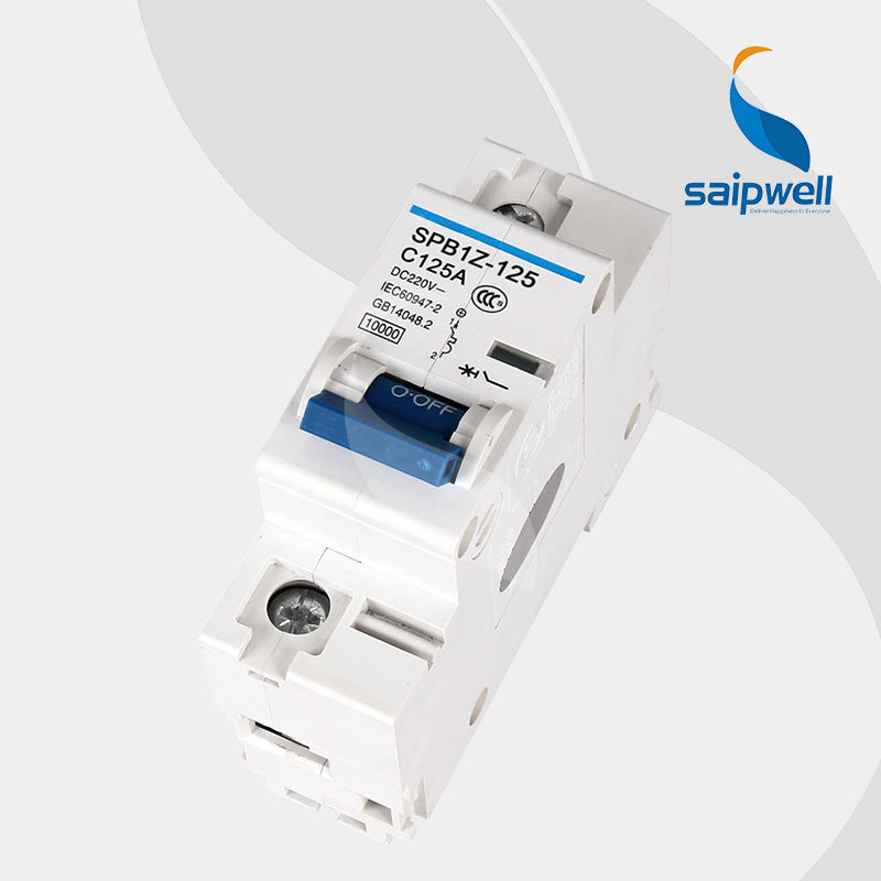 SAIP/SAIPWELL China New 1 Pole 125A IP65 Electrical Din-rail Mounted DC Air Circuit Breaker ACB