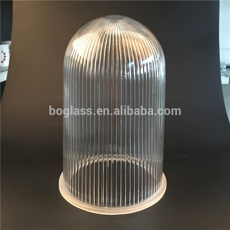 clear borosilicate glass dome/ shade for explosion-proof lighting