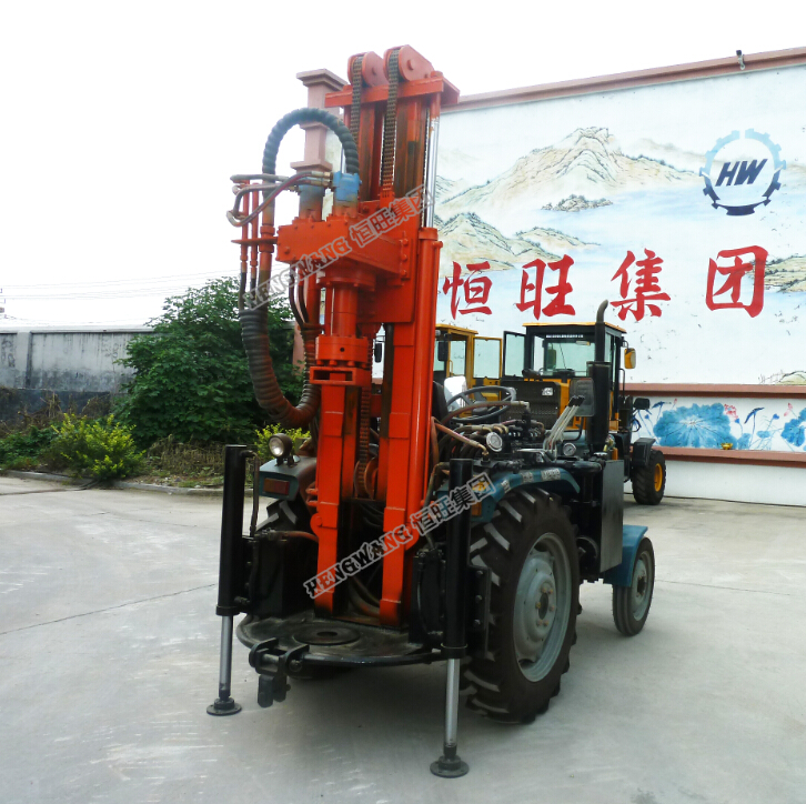 Portable Trailer Water Well Drilling Rig boring borehole machine