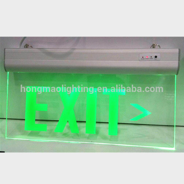 HONGMAO Manufacturer Wall mounted emergency acrylic exit sign light acrylic entry sign