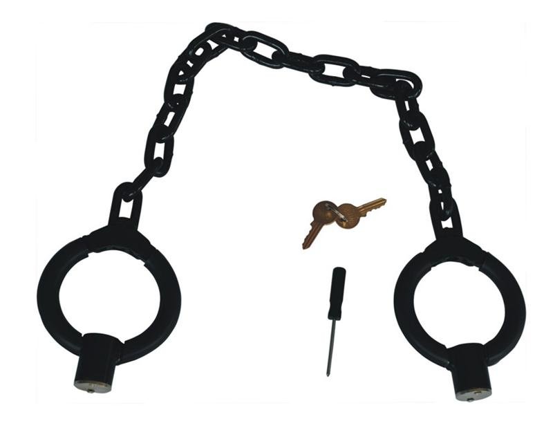 Senken stainless steel carbon steel foot handcuff/shackles for duty