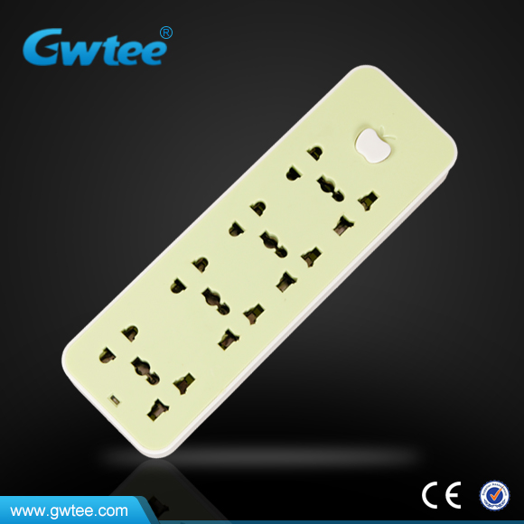 AC current multiple universal plug socket individual switch power strip(GT-V01)